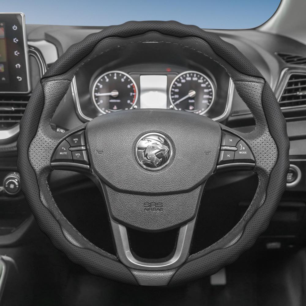 Подходит для чехла на руль Proton, Спортивный дизайн в форме волны, Дышащая кожа, Сегментированный влагопоглощающий защитный чехол на руль,