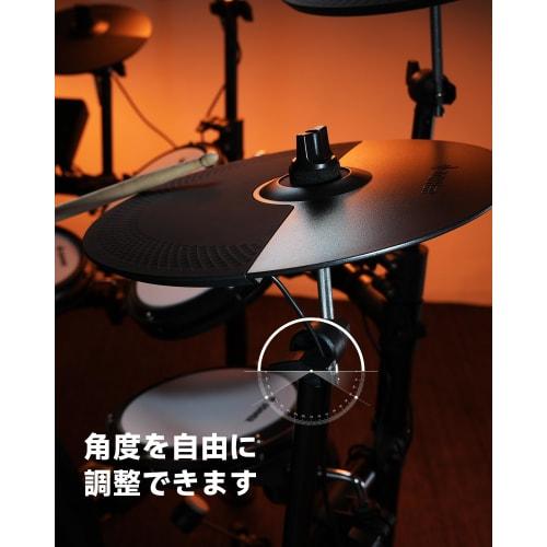 Donner 12-inch Cymbal Pad, Extended Mute Pad, Crash Cymbal, Electronic Drum Accessory, Cymbal Holder with Rack Clamp for DED-200 Electronic Drums, Adu