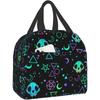 Skulls Lunch Bag Lunch Box Reusable Insulated Meal Bags Food Container for Men Women Adults Work Travel Picnic
