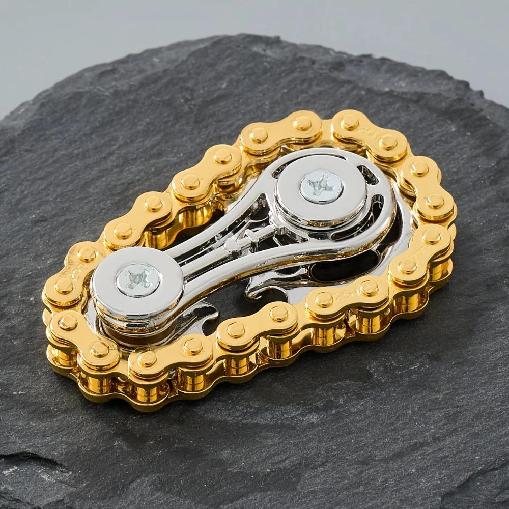 New Sprockets Flywheel Fingertip Gyro Fidget Spinner Antistress Anxiety Metal Bike Chains EDC Spinner Fidget Toys For Adult