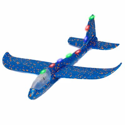 Luminous Styrofoam Airplane 48cm | B-1283