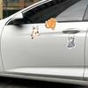 DS100#35.5x15cm Quirky Cat Cartoon Car Decal  Self-Adhesive Vinyl Animal Sticker