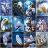 DIY Owl 5D Diamond Painting Full Round Drill Animal Diamond Embroidery Mosaic Cross Stitch Resin Home Decor Wall Art Gift