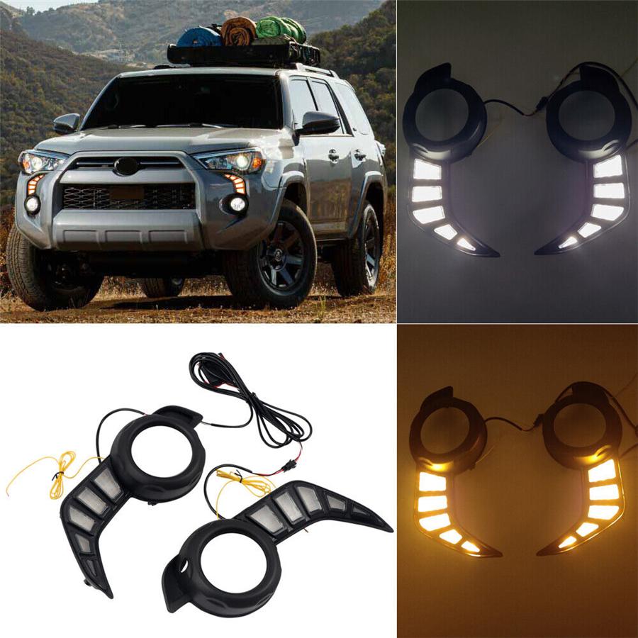 DRL Fog Lights For Toyota 4Runner 2014-2022