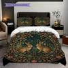 Medieval William Morris Rabbit Design bedding, duvet cover, pillowcase, home decoration, birthday gift (1 * duvet cover+2 * pillowcase, coreless)