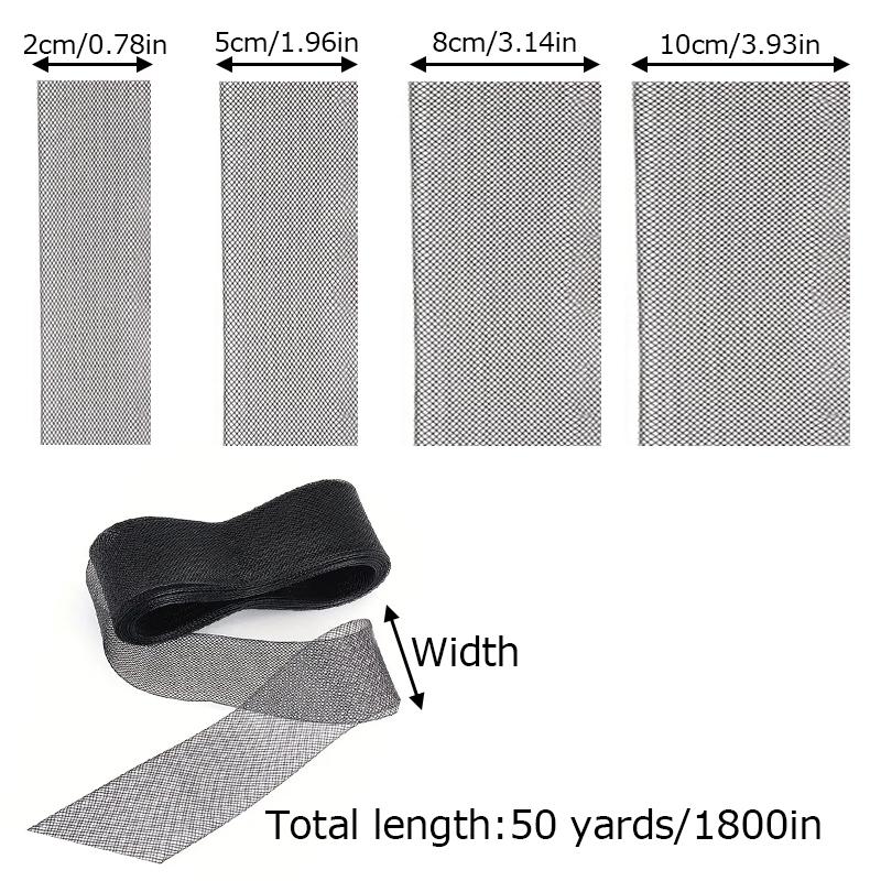 50 ярдов полиэстеровая сетка Fishbone для шитья скелета тонкая эластичная ажурная ткань DIY бант плетение лента