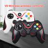 V8 2.4G Wireless Game Controller PC Game Controller BT Gaming Joystick Dual Vibration for Android/iOS/PC/PS3/Switch/Mobile Phone