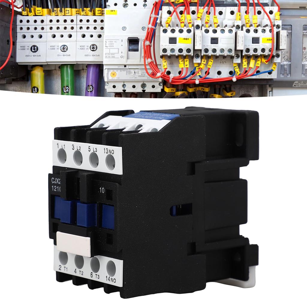 Контактор переменного тока 220 В 3P 1NO 12A рейка серебряный контакт низковольтный контроллер двигателя
