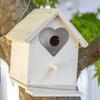 2Pcs Metal Birdhouse Guard Portal Woodpecker Nesting Box Protection Board with Screws Flight Hole Protector for Outdoor Garden Balcony
