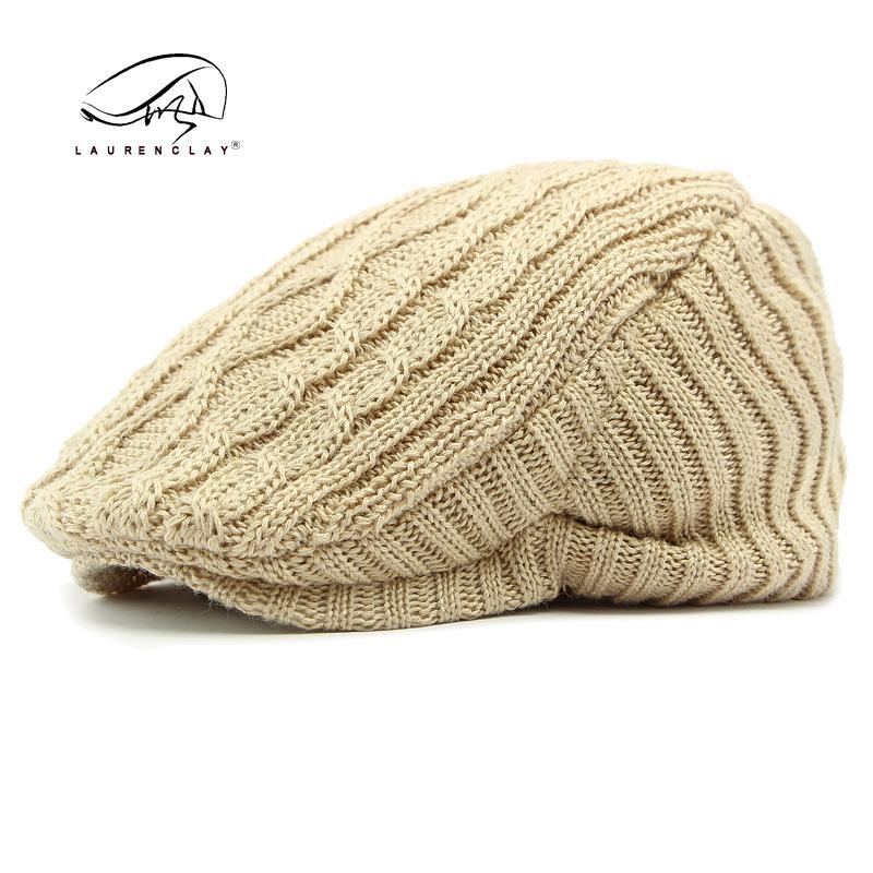 Ретро шерстяной берет женский осенне-зимний вязаный головной убор флисовая теплая шапка повседневная кепка мужская