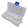 500Pcs White Nylon Plastic Washer Set - Flat Washer M2-M10 Plastic Washer Round Nylon Plastic Washer