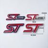 3D Metal Logo ST Line Grill Emblem Car Trunk Badge For Ford Edge Puma Kuga Mondeo Fiesta Ecosport Focus ST Sticker Accessories