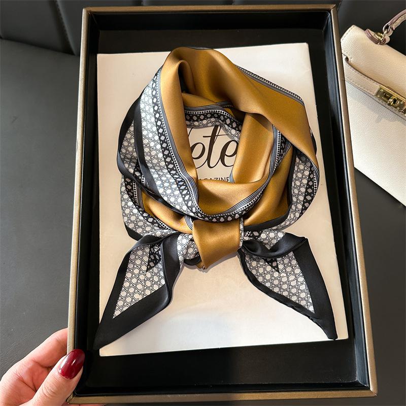 Imprime Floral 14X147 Cm Long Ruban Foulard En Soie Femmes Cou Foulards Bandeau Femme Maigre Foulard Bandeau De Cheveux Cou Crav