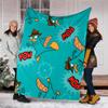 1pc Phineas and Ferb2 Theme Blanket - Digital Print, Polyester, Cozy for All Seasons, Perfect for Outdoor, and Travel