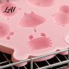 Easy Clean Ice Cube Tray Ocean Animal Silicone Food-Grade Flexible Mold for Seashell Turtle Safe Molds Babies Whale Shapes Easy-Release Fun