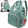 Сумка для подгузников для кормления грудью, многофункциональная, большой емкости, дорожный рюкзак для мам, озеро зеленый