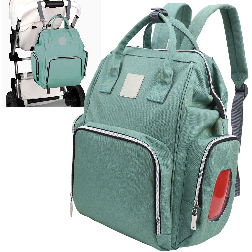 Сумка для подгузников для кормления грудью, многофункциональная, большой емкости, дорожный рюкзак для мам, озеро зеленый