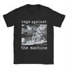 Men Rage Against The Machine T Shirt Pure Cotton Tops Novelty Short Sleeve Crew Neck Tee Shirt Gift Idea T-Shirt