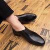 New Men Genuine Leather Pointed Toe Dress Shoe Business Shoes Men's Leather Super Soft Surface Soft Sole Foot Lazy Leather Shoes