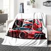 Racing Theme Printed Blanket - Perfect for Couch, Bed, Travel & Outdoor Use | Machine Washable, Cozy & Durable.