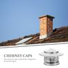 Stainles Steel Smoke Exhaust Pipe Rain Cap 75-200mm Stove Pipe Cover  Ventilation Ducts