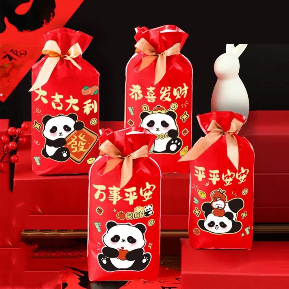 50 шт. Пакет для упаковки закусок и конфет, Мешочек с кулиской с изображением кота, Подарочный пакет, Деликатная упаковка для печенья и бисквитов, Вечеринка