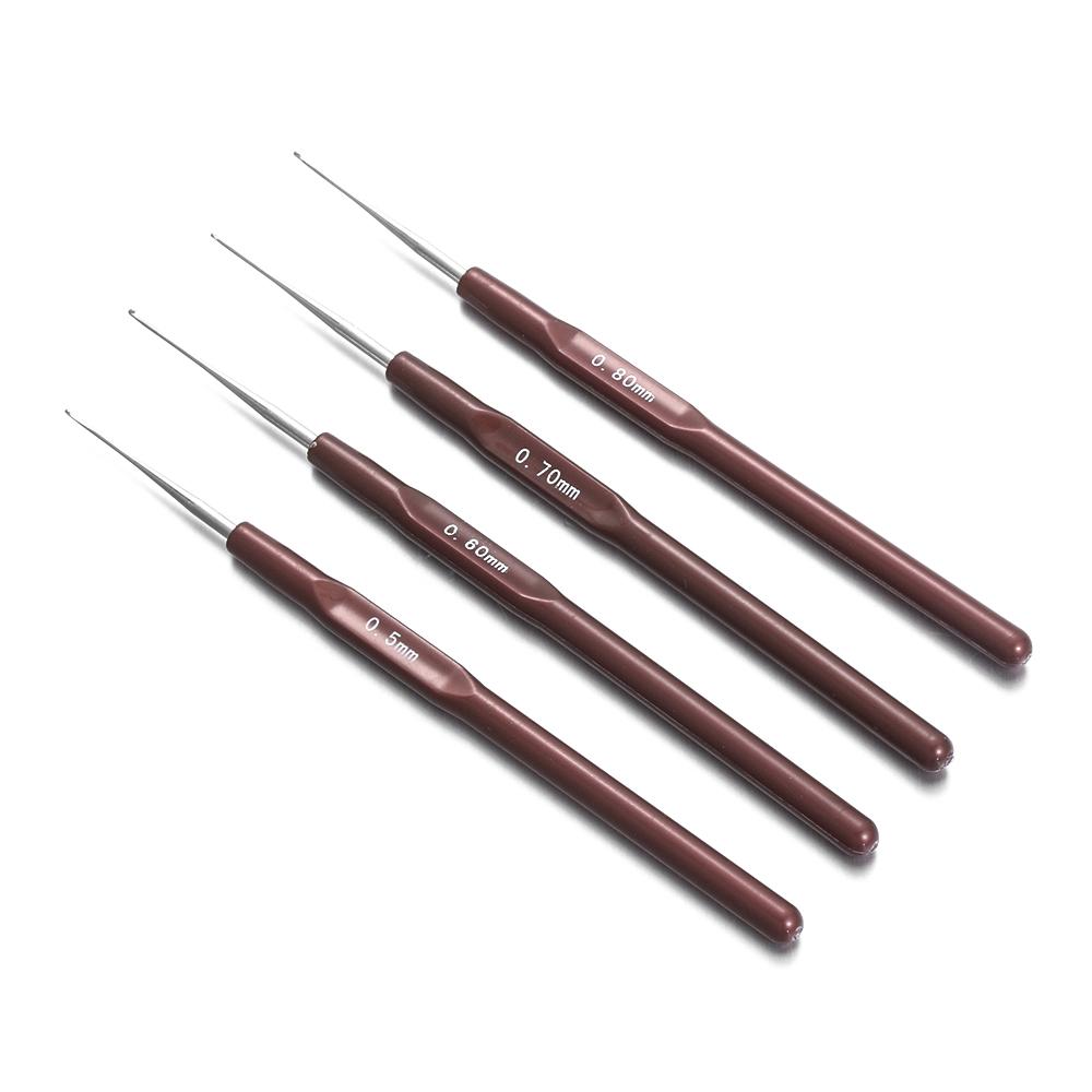 Plastic Handle Wig Making Tools Micro Hook Dreadlock Crochet Needles Hair Making Tools Hook Needle