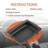 #466S 6Q0858719A Car Centre Console Tray Storage Box Compartment Shelf for- Polo 9N 2002-2008 (black)
