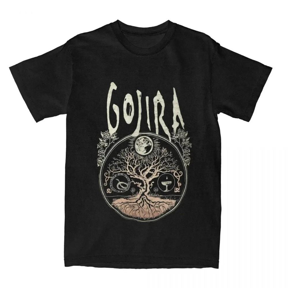 GOJIRA Дерево Французский Металл Футболка M4XL Унисекс Футболка
