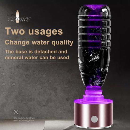 Бутылка-генератор водородной воды большой емкости, пищевой класс, не содержит BPA, перезаряжаемый портативный генератор водородного ионизатора
