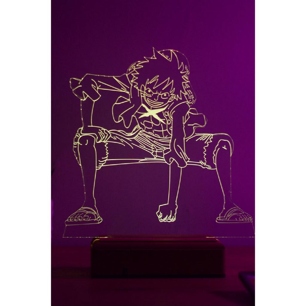 Monkey D.luffy One Piece 16-цветный ночник в стиле аниме с контролем цвета