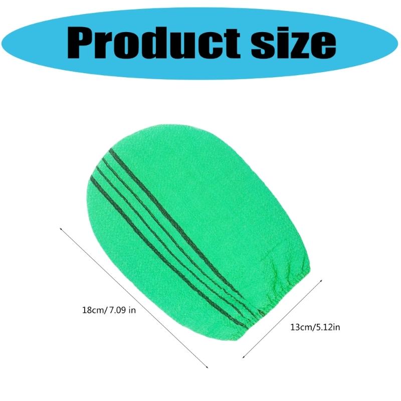 Случайный цвет мочалка-перчатка для ванны для эффективного отшелушивания Мягкая перчатка для глубокой очистки и полировки тела для ежедневного использования в душе