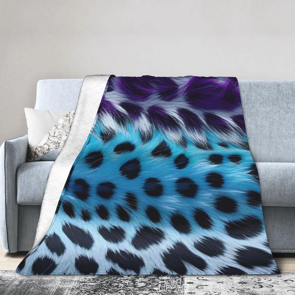 Leopard Texture Flannel Blanket Spring Warm Soft Throw Blanket for Children Couch Chair Aesthetic Bedspread Sofa Bed Cover