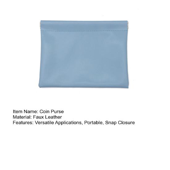 Coin Purse Portable Snap Closure Storage Pouch Earphone Bag Self-Closing Mini Cosmetic Bag for Jewelry Lipstick Coins