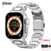 Ремешок из нержавеющей стали для Apple Watch Ultra 3/2/1 49 мм 46 мм 45 мм 44 мм 42 мм Металлический магнитный ремешок IWatch Series 11 10 9 8 7 6 SE 5
