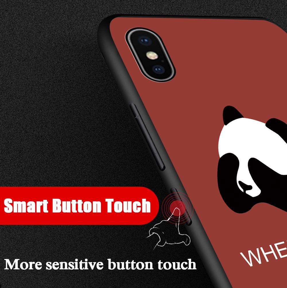 Противоударный мягкий чехол, модный милый чехол с пандой для девочек и мальчиков, милый мягкий силиконовый чехол из ТПУ для телефона iPhone OnePlus Huawei Honor