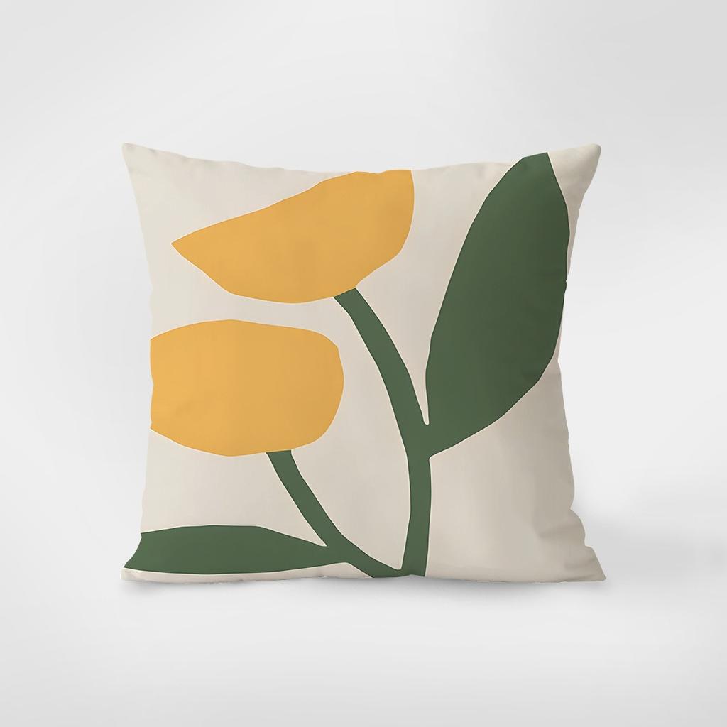 Simple Plant Pillowcase Interior Decoration Office Living Room Home Pillowcase