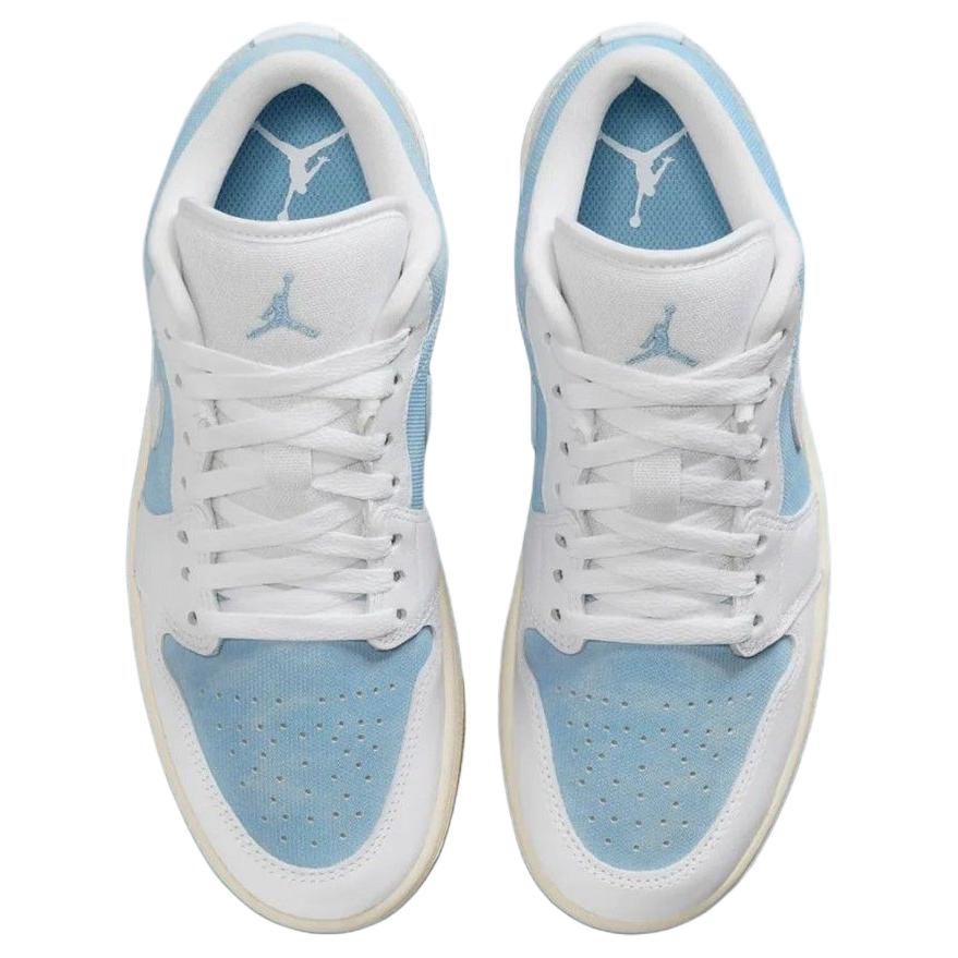 Женские кроссовки Air Jordan 1 Low SE Denim Worn Blue Gum-Light-Brown Sail White HQ2004-400