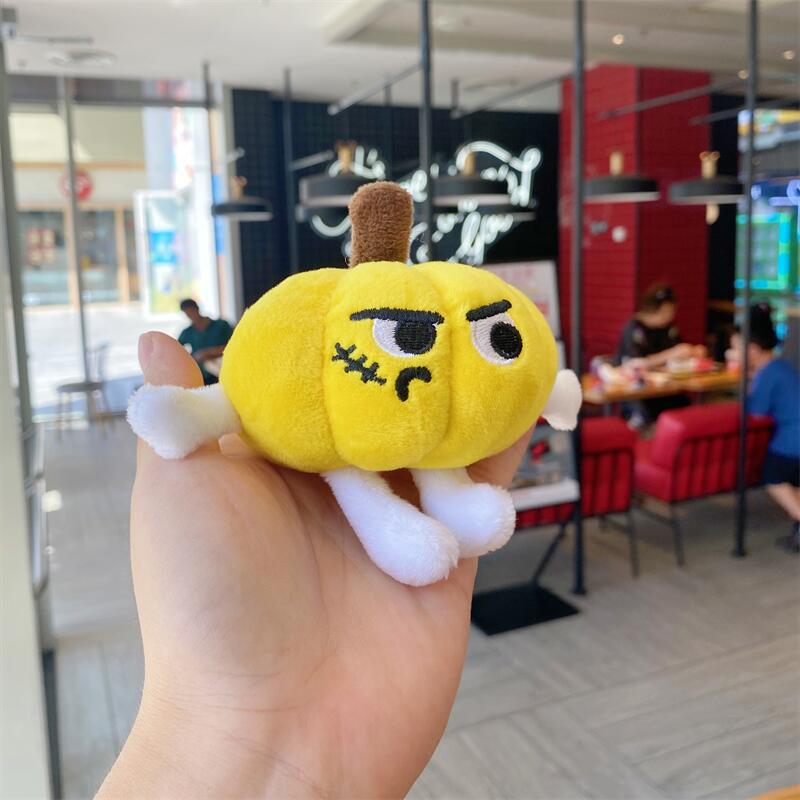 Creative Halloween Pumpkin Plush Pendant - 8cm Claw Machine Doll