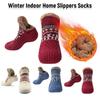 Winter Floor Socks, Sock Covers with Thick Velvet, Female Adult Adhesive, Anti Slip and Warm Indoor Home Socks, Male Socks, Shoe Covers