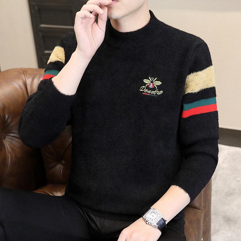 Горячая распродажа, популярный, новый повседневный свитер с круглым вырезом на осень и зиму, вязаный свитер, свитер большого размера свободного кроя.