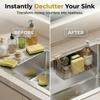 Стеллаж для губок кухонной раковины – 2026 новый угловой стеллаж для раковины на присосках, кубический органайзер для хранения.