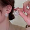 Luxury Crystal Multi-diamond Flower Earrings High-end Temperament Micro-inlaid Zircon Earrings New Trend Earrings