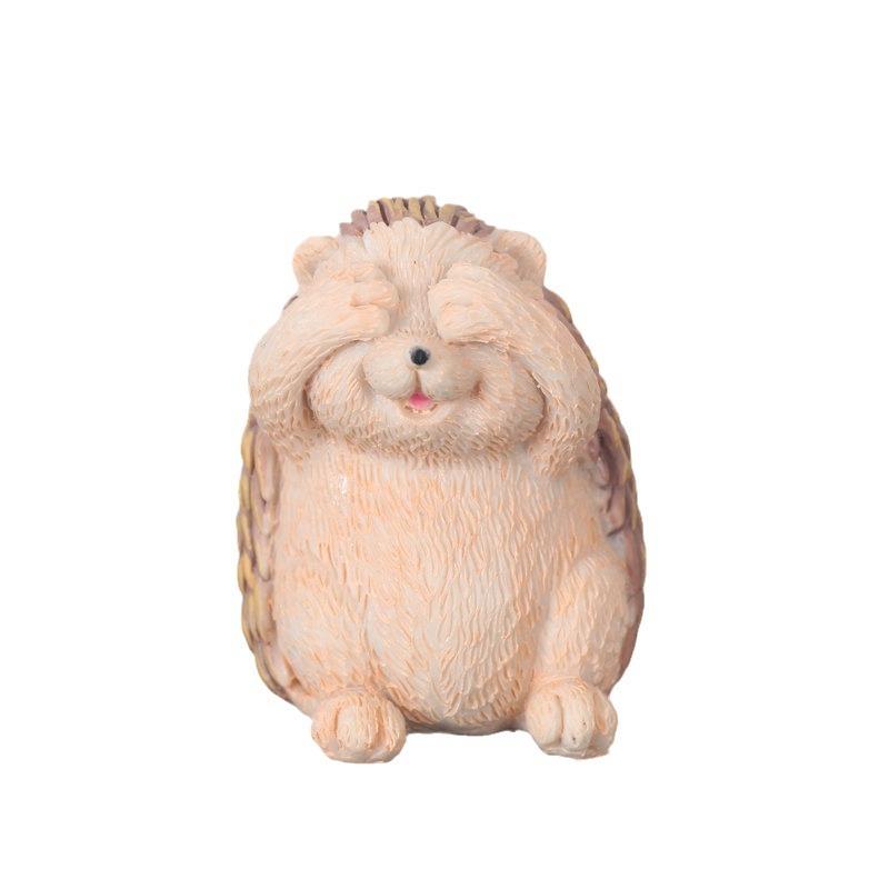 Милые фигурки ежиков из смолы, декоративные элементы для дворов, гостиных, столешниц, книжных полок и поделки