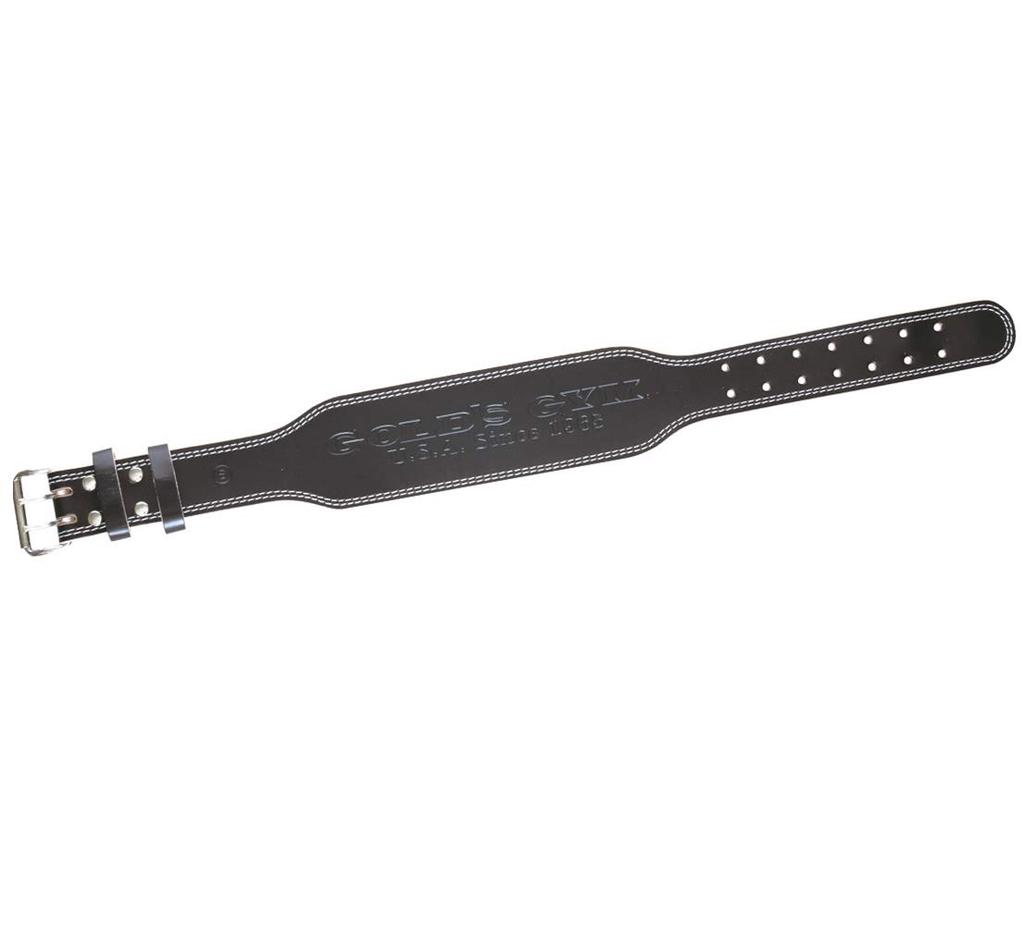 Gym EX Leather for Beginners to Advanced Stabilizes Core Abdominal Made with Premium Rolls up for Easy Perfect for Squat G3322 Medium Gold's (GOLD'S