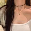 Осеннее ожерелье-чокер из искусственной кожи с тигровым глазом и камнями, женское, для пожилых, изысканное, на шею, на ключицу