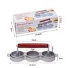 Non-Stick Coating Sausage Patty Maker 3 Patties Capacity Hamburger Patty Mold  Cooking
