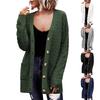 Women's Cardigan Sweater Autumn Clothes Open Front Cable Knit Oversized Winter Outerwear Outerwear