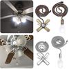 2pcs Ceiling Fan Pull Chain Beaded Ball Extension Chains With Light Bulb Fan Pulls Set With Connector Ceiling Light Fixtures