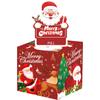 Christmas Red Theme Pattern Gift Surprise Box Holiday Decoration Prop Atmosphere